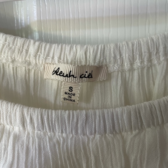 Bleuh Ciel White Lacy Flounce Dress - Picture 2 of 2